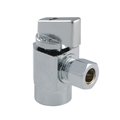 Kingston Brass KF43101CTL 1/2" FIP X 3/8" OD Comp Angle Stop Valve, Polished Chrome KF43101CTL